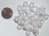 50 3x8mm Crystal AB Cupped Flowers